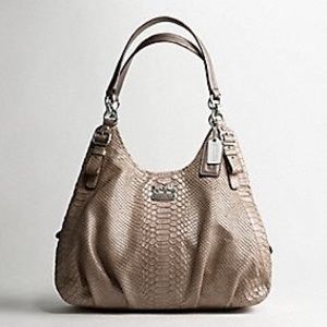 Coach 16506 Madison Embossed Python Bag